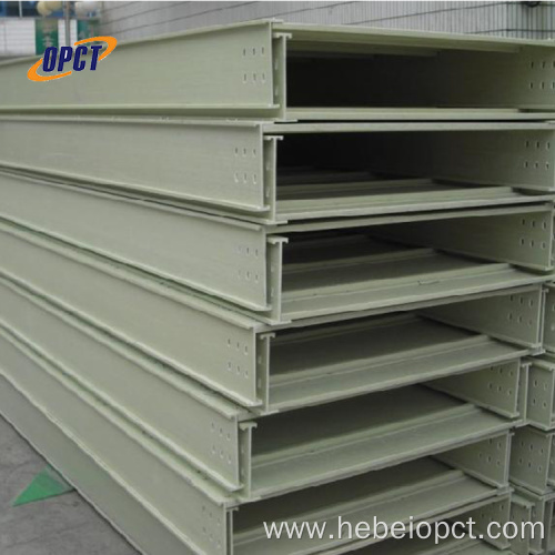 Green color frp cable tray for power cables